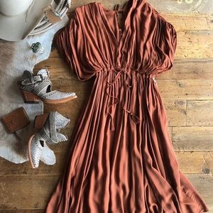 Savannah Sevens Sartel Rust Dress
